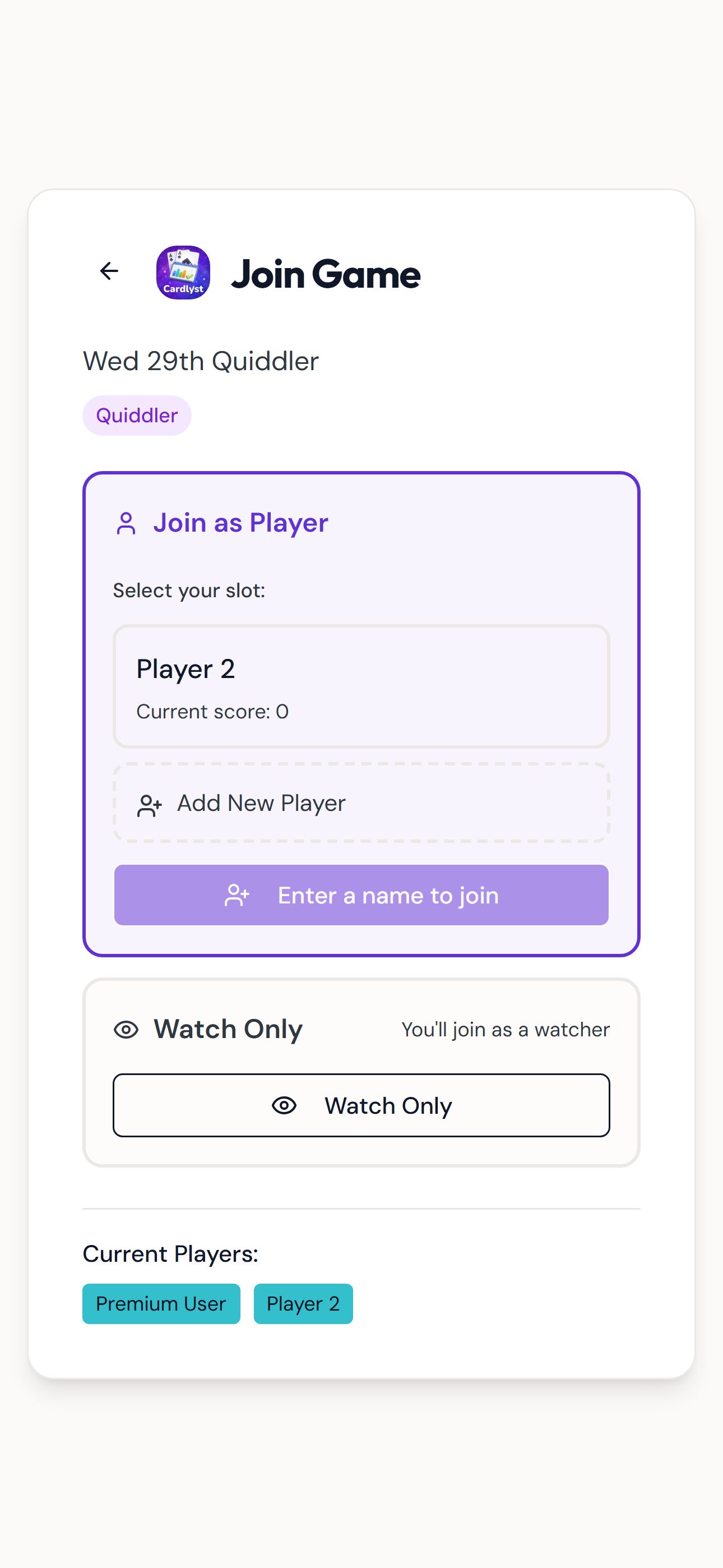 Player joins