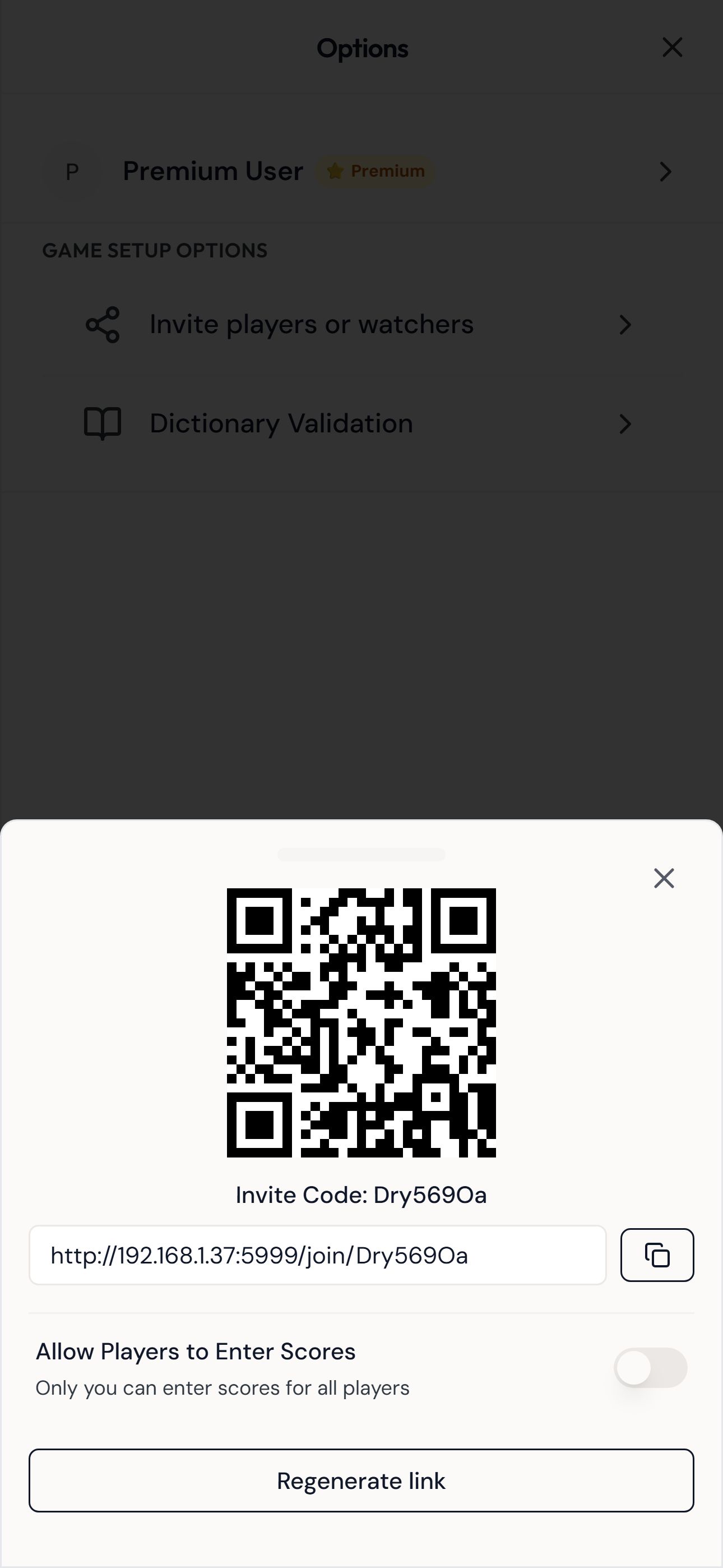 Share QR code