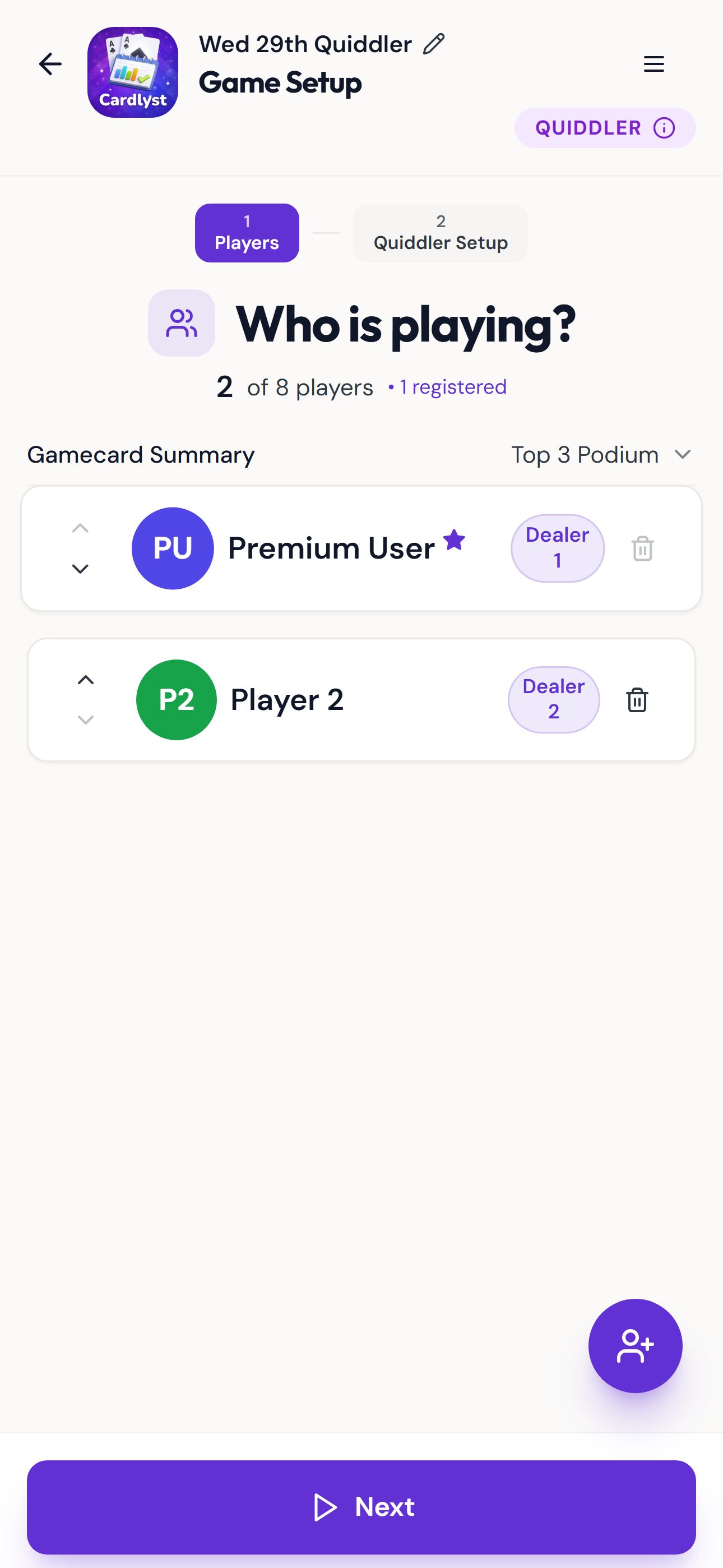 Tap Invite